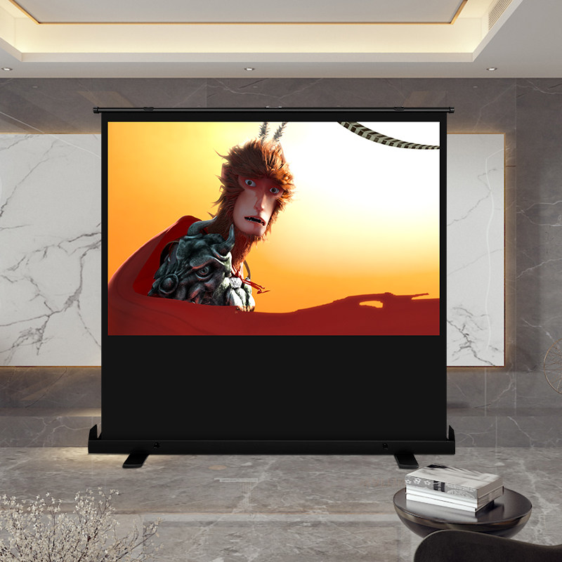 Антибликовый экран для проектора 100 дюймов XGIMI, JMGO, Dangbei, напольный подъемный, портативный, без сверления, для 4K проекторов