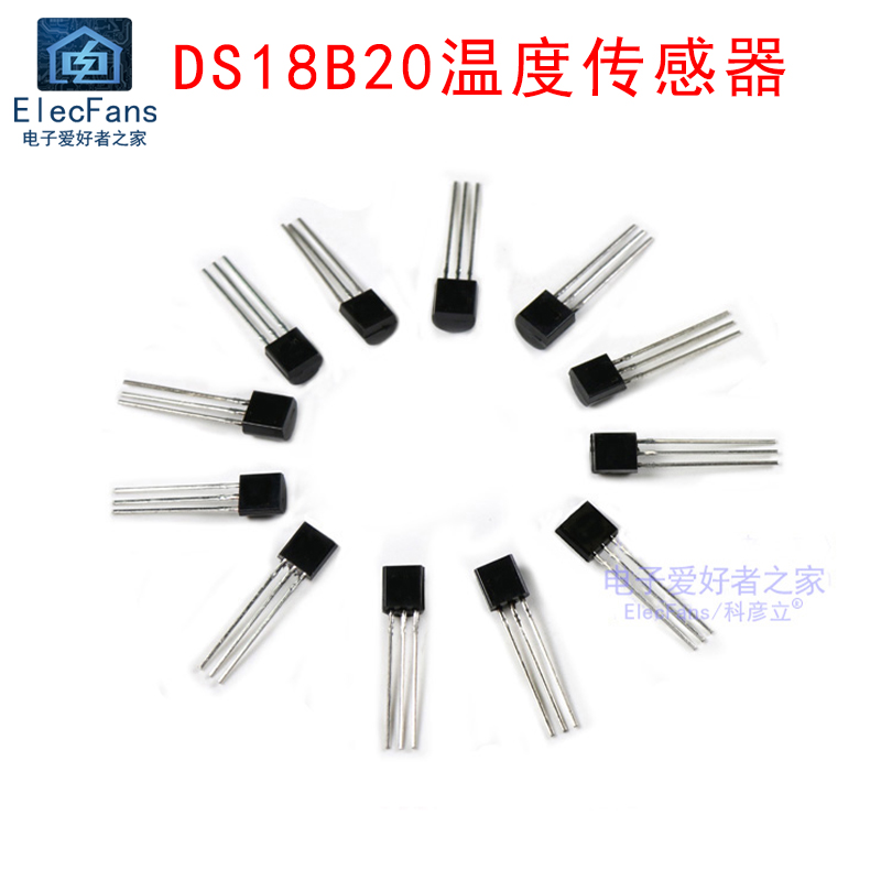 Температурный датчик DS18B20 TO-92 с прямым выводом, программируемый цифровой термометр для сбора данных