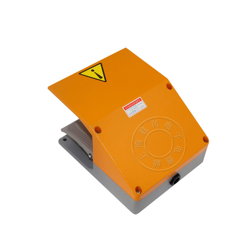 Педальный выключатель YDT1-18/15/16/17 двойной с двойной педалью, серебряные контакты, алюминиевый корпус для гибочных и листорезных станков