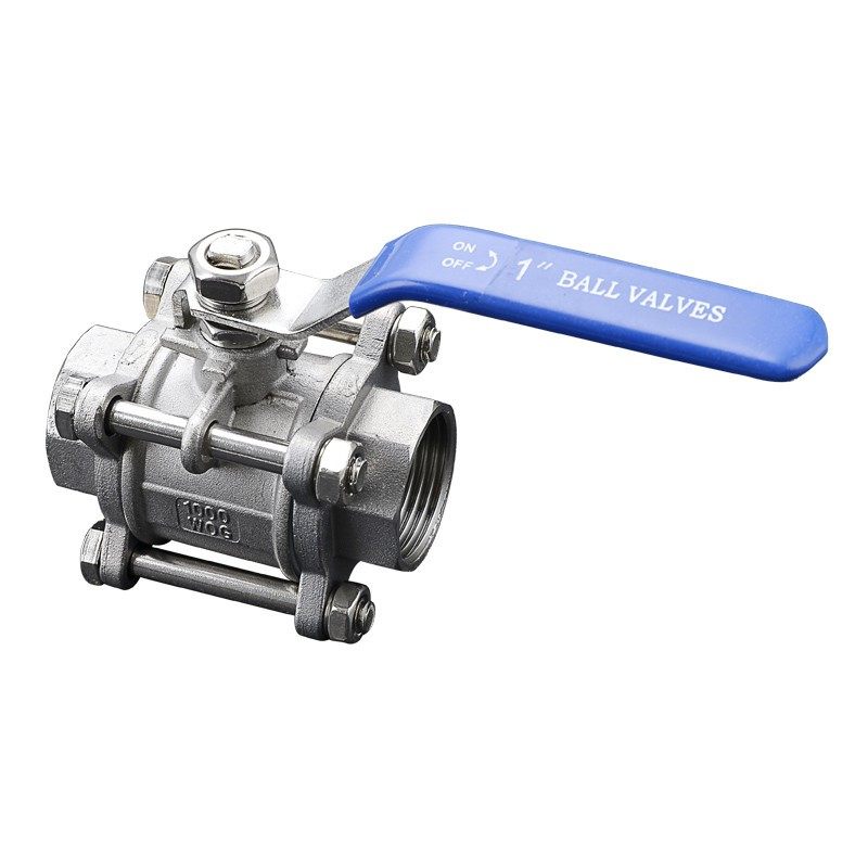 304 Stainless Steel Threaded Three-Piece Ball Valve 4/6/1 Inch and 316 Stainless Steel Three-Piece Internal Thread Ball Valve 2 Inch