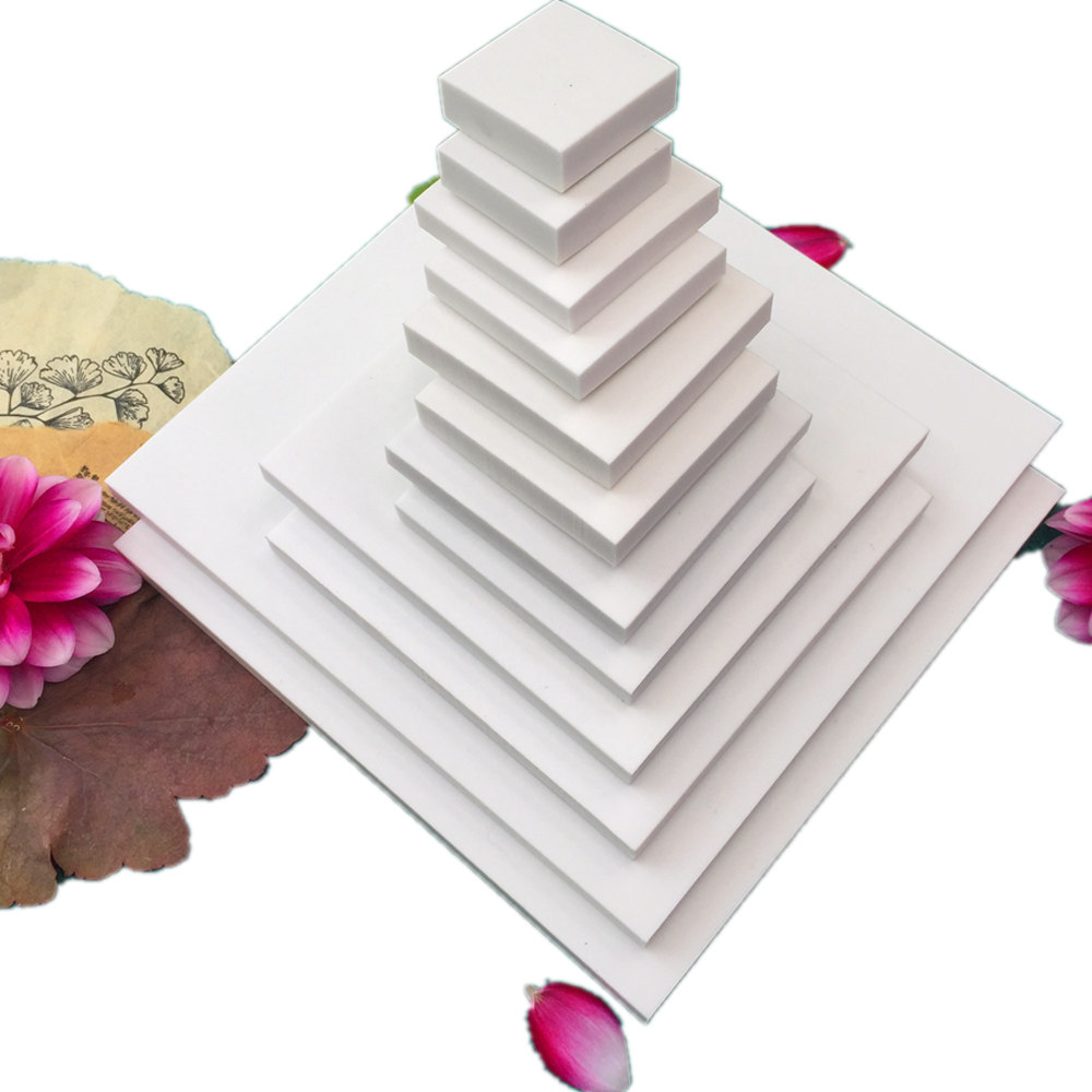 白色正方形橡皮砖 DIY高端雕刻用橡皮砖 手工图章材料