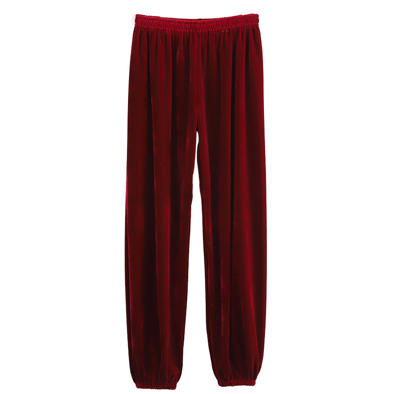 Новые бархатные штаны для Тайцзи, оптовая покупка, осень-зима, утепленные, для занятий боевыми искусствами, китайский стиль, фонариковые штаны для мужчин и женщин