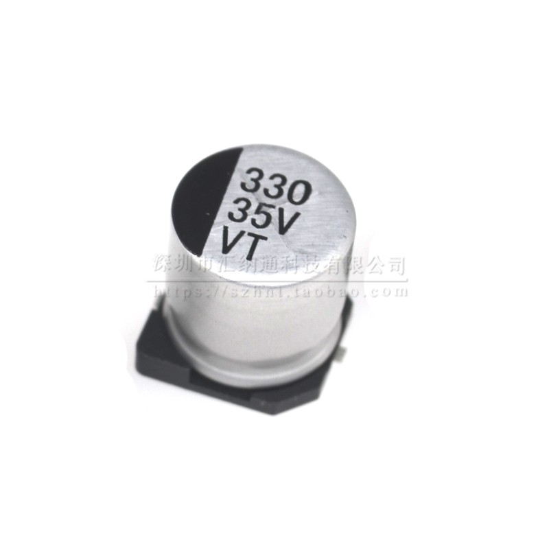 Поверхностный алюминиевый электролитический конденсатор 10В 16В 25В 35В 50В 330uF