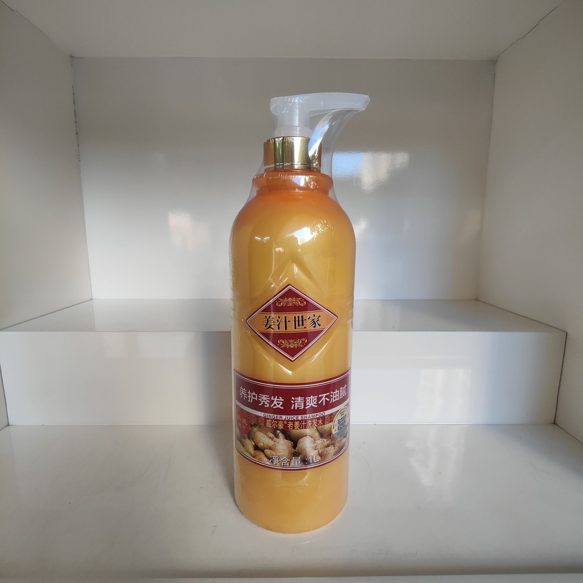 Шампунь с лечебным эффектом на основе старого имбирного сока Boqian (ранее Jiang Liao Family) Weirhao 1000 мл