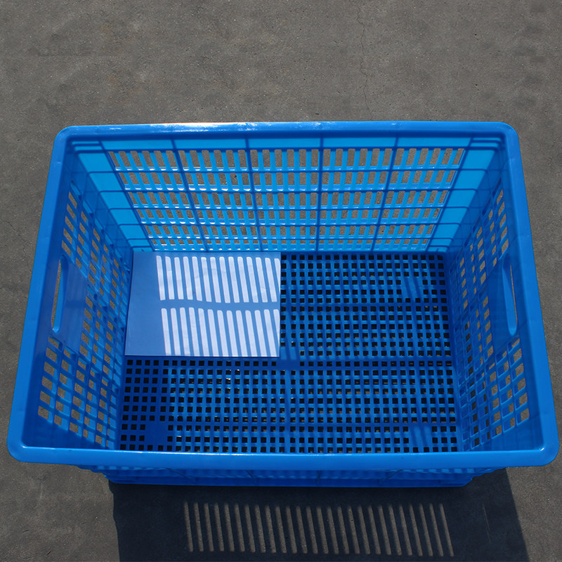 Пластиковый переносной прямоугольный ящик для фруктов, усиленный ящик для одежды, контейнер для доставки, овощная корзина большого размера