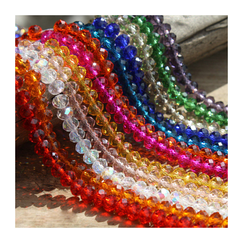 6мм плоские кристальные бусины, свободные бусины, ожерелье, браслет, DIY, ручная сборка, колёсные счёты, кристальные бусины на нитке