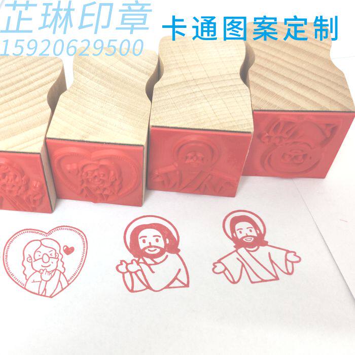 Винтажные штампы с деревянной ручкой на заказ - именные карточки, фото, QR-код, чай, кофе, логотип, дипломный дизайн, мультяшные штампы