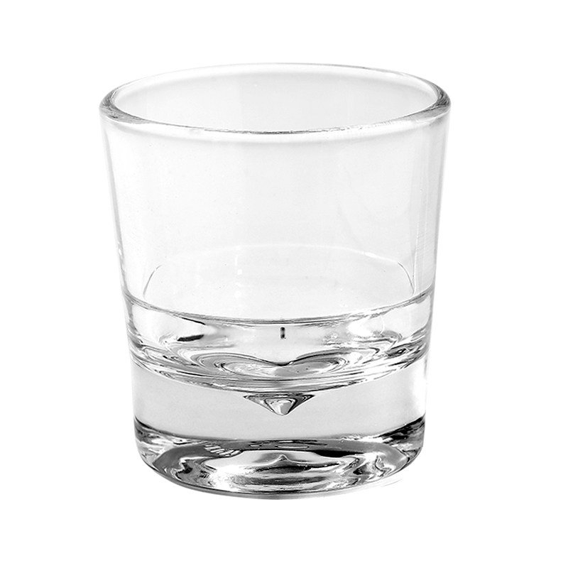 Бесцветные стеклянные бокалы для крепких напитков с утолщённым дном для виски, бренди, пива и коктейлей