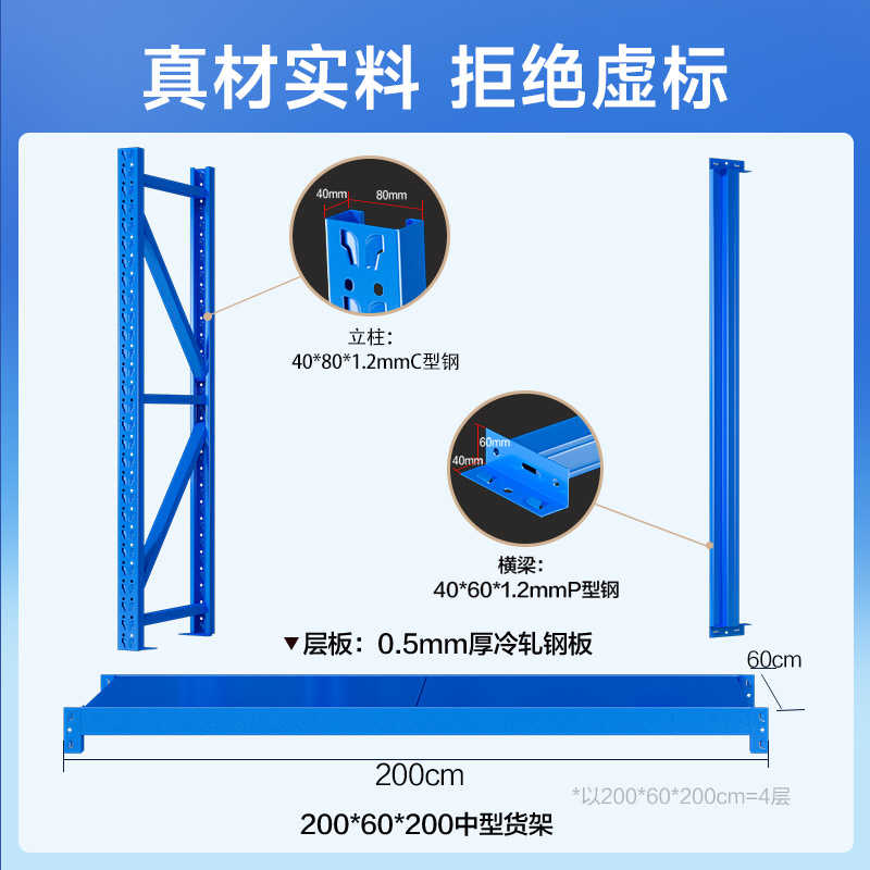 Стеллажи Shibang для хранения на складе, выставочные стеллажи, тяжелые комбинированные металлические стеллажи для склада и товаров