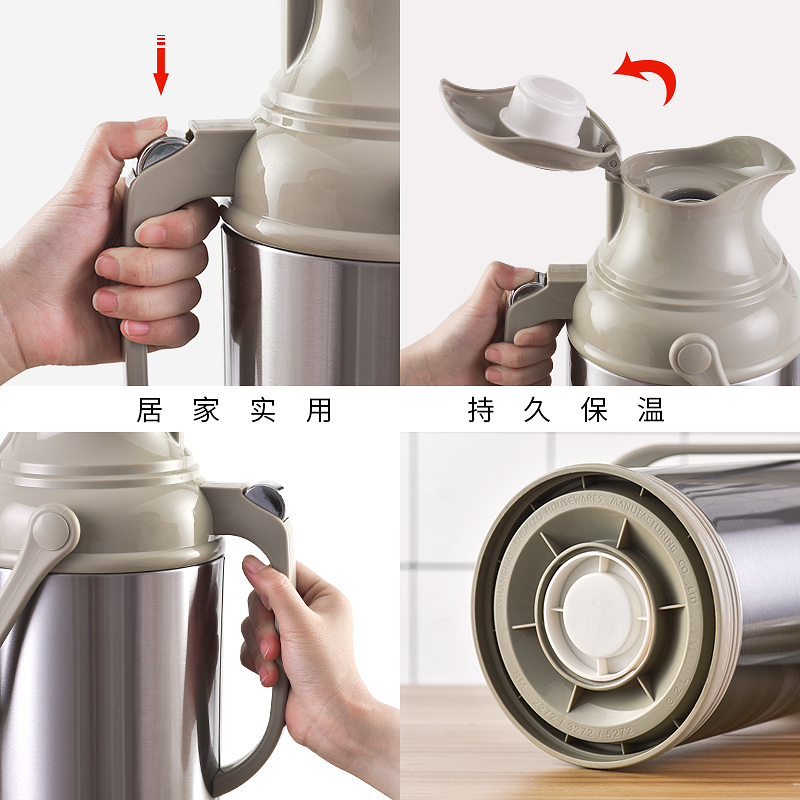 Домашний термос для горячей воды Qingshui из нержавеющей стали 5 фунтов большой ёмкости 8P стеклянная кружка 3.2