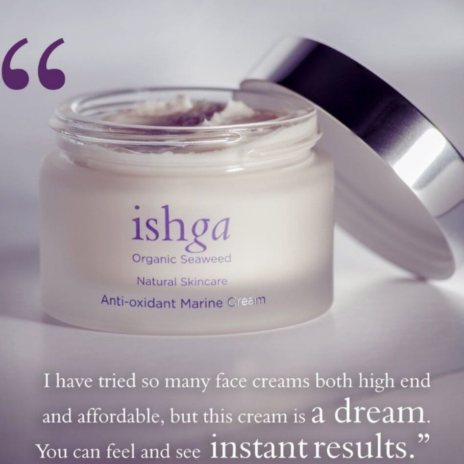 Рекомендуемая находка: универсальный органический крем для лица Ishga с морскими водорослями, новая упаковка, защита и антиоксидантный ремонт