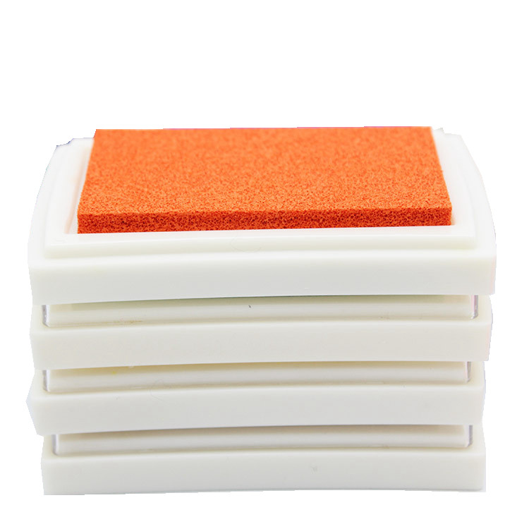 彩色纯色大印泥 DIY手指画手工工具婚礼签到印台彩虹渐变色印章印