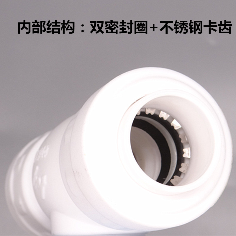 Haolixin POM Quick Connect Fittings Compatible with PPR PE PB PVC, Quick Couplings, Elbows, Tees, Quick Plug