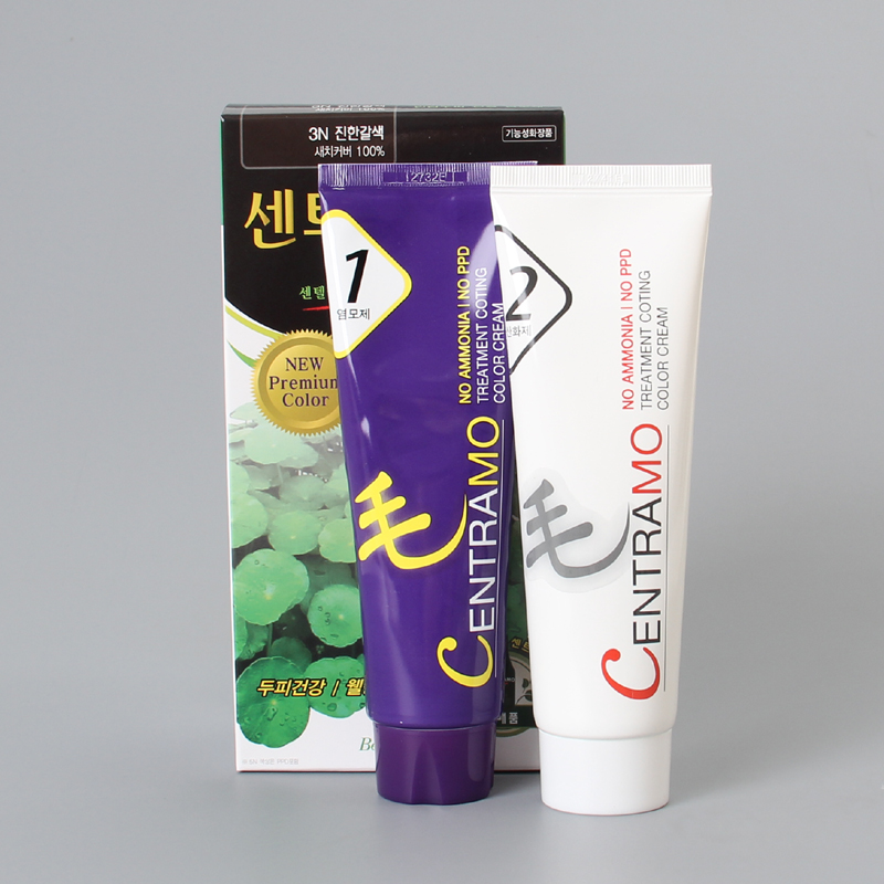 Корейская импортная краска для волос с центеллой азиатской, противоаллергическая, без аммиака, с натуральными чернилами каракатицы, без PPD