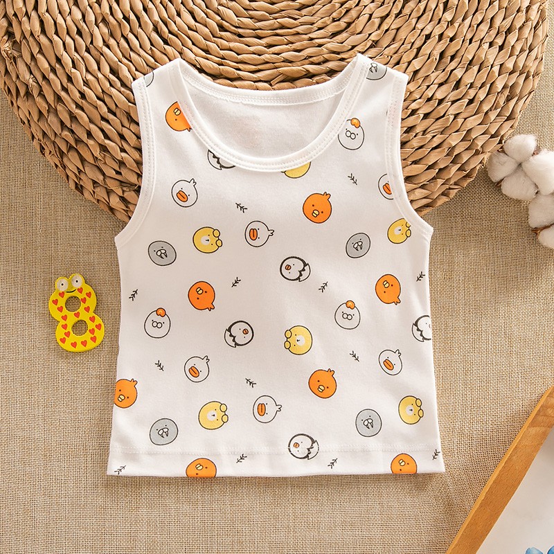 Весенне-осенний хлопковый жилет для новорожденных, детская майка, осенне-зимний поддев, жилет для малышей