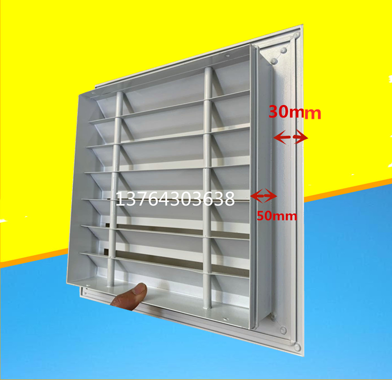 Алюминиевые вентиляционные решетки на заказ с дождезащитными жалюзи для подачи и вытяжки воздуха