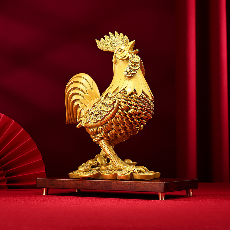 Фигурка медного петуха от Tongxinxiang, малый и большой размер, знак зодиака Денежный петух, украшение для дома, декоративный элемент для гостиной
