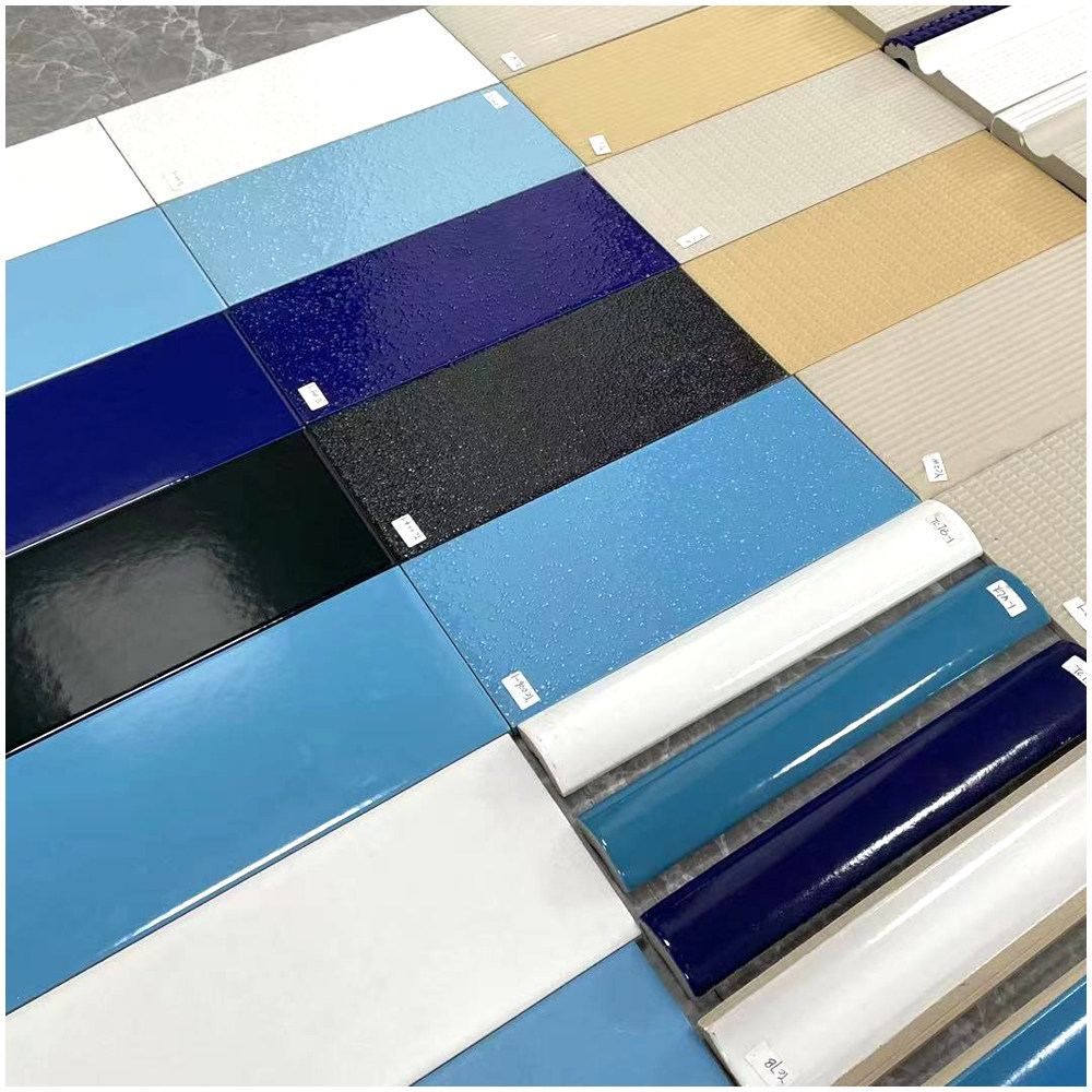 Стандартная плитка для бассейнов спортзалов, школ, соревновательных и тренировочных бассейнов, керамическая одноцветная плитка для бассейна