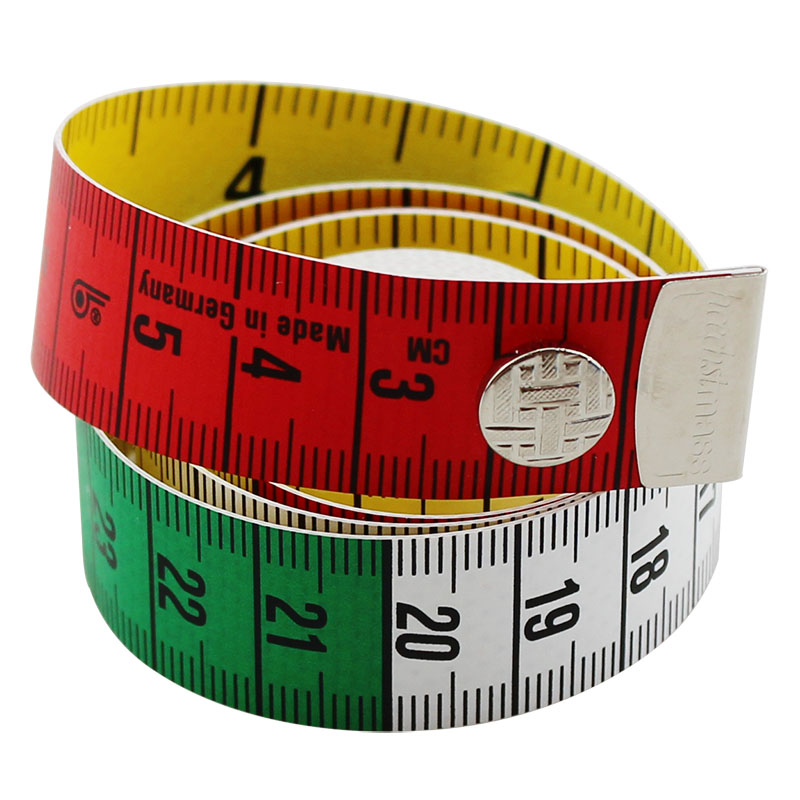 德国进口hoechstmass带纽扣彩色宽皮尺量衣软尺量三围卷尺1.5米