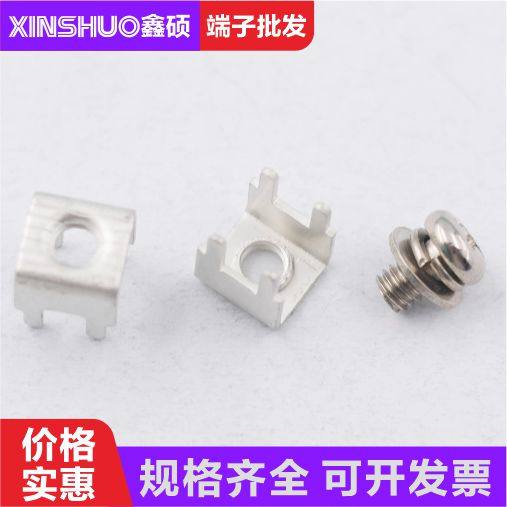 PCB-11 паяемый клеммник с четырьмя контактами, винтовое соединение из латуни