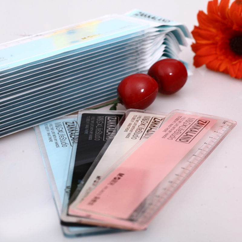 Линейка M&G расширенная и утолщённая, простой дизайн, 15 см, 20 см, однотонная, износостойкая, для студентов 96076