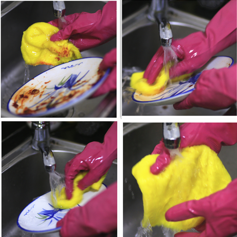 Бесплатная доставка волшебной тряпки Yunlei, толстая кухонная салфетка, оригинальный товар из супермаркета, не оставляет жирных пятен, мягкая, впитывающая и прочная