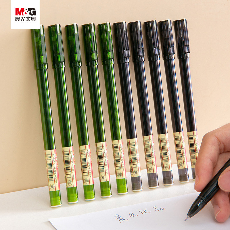 Ручка гелевая M&G 0.5 мм с игольчатым стержнем, сменный стержень для студентов и экзаменов AGPA1701