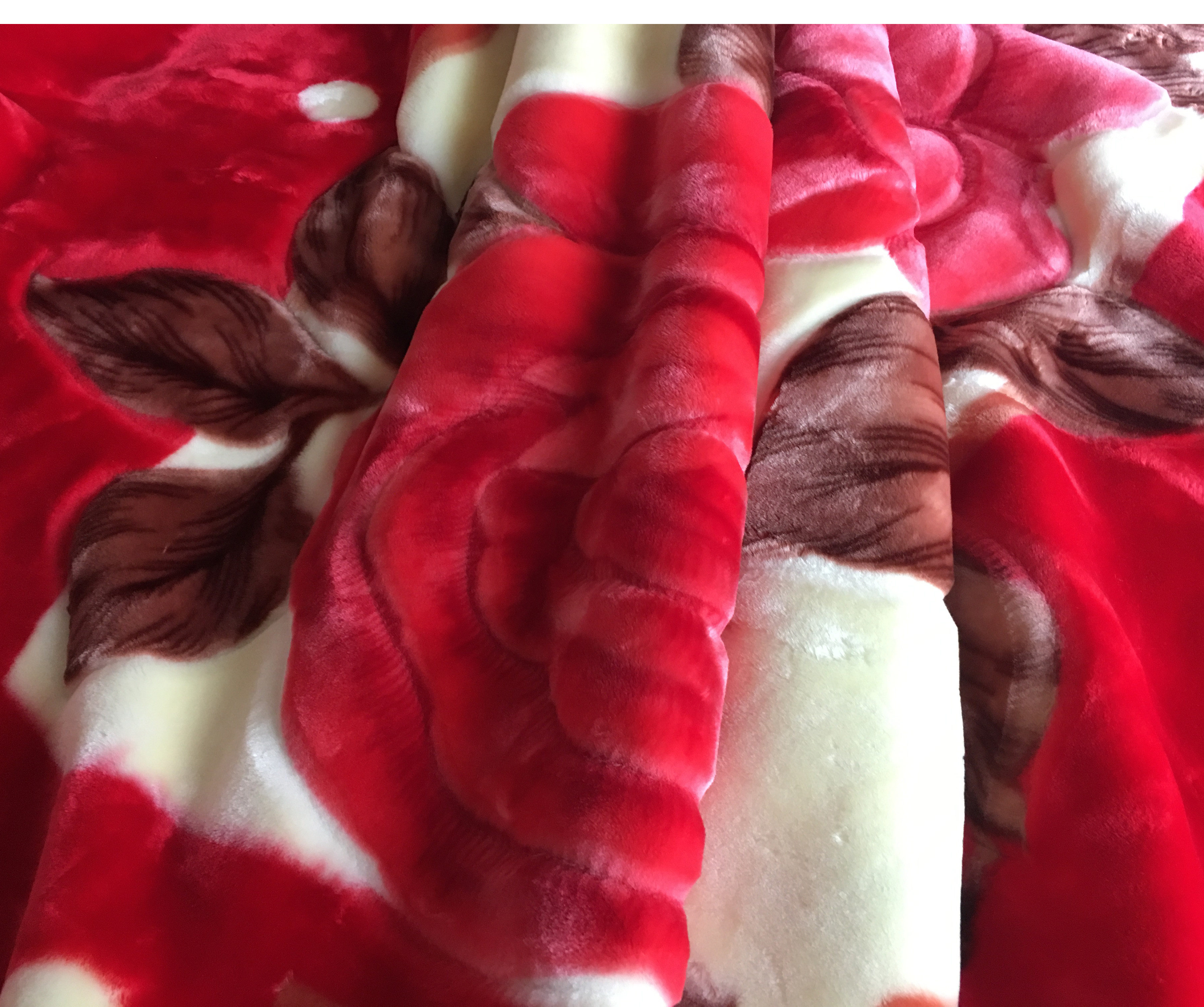 Плед Hengyuanxiang Raschel для свадьбы, ультрамягкий, красный, утепленный, зимний, текстиль для кровати