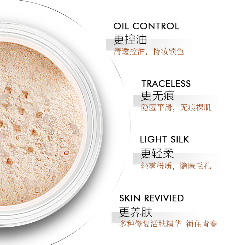 Легкая шелковистая рассыпчатая пудра VOV с эффектом тумана, тонкая прозрачная, ухаживающая за кожей, стойкая, натуральное покрытие, контроль жирности