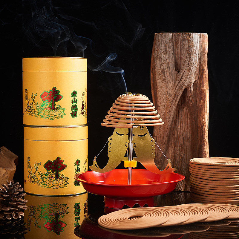 12- и 24-часовые спиральные благовония из сандалового дерева Лао Шань натуральные для домашнего использования и подношения Будде, длительного действия для туалета и ванной
