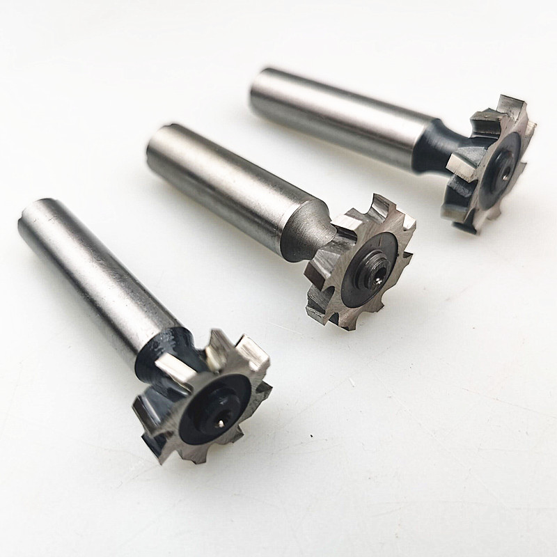 Semi-circular Keyway End Mill, Super Hard HSS-E High-speed Steel, Straight Shank T-slot Crescent Cutter 3*10 4*16 5*19