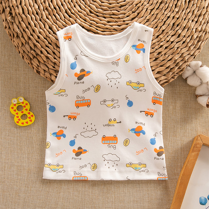 Весенне-осенний хлопковый жилет для новорожденных, детская майка, осенне-зимний поддев, жилет для малышей