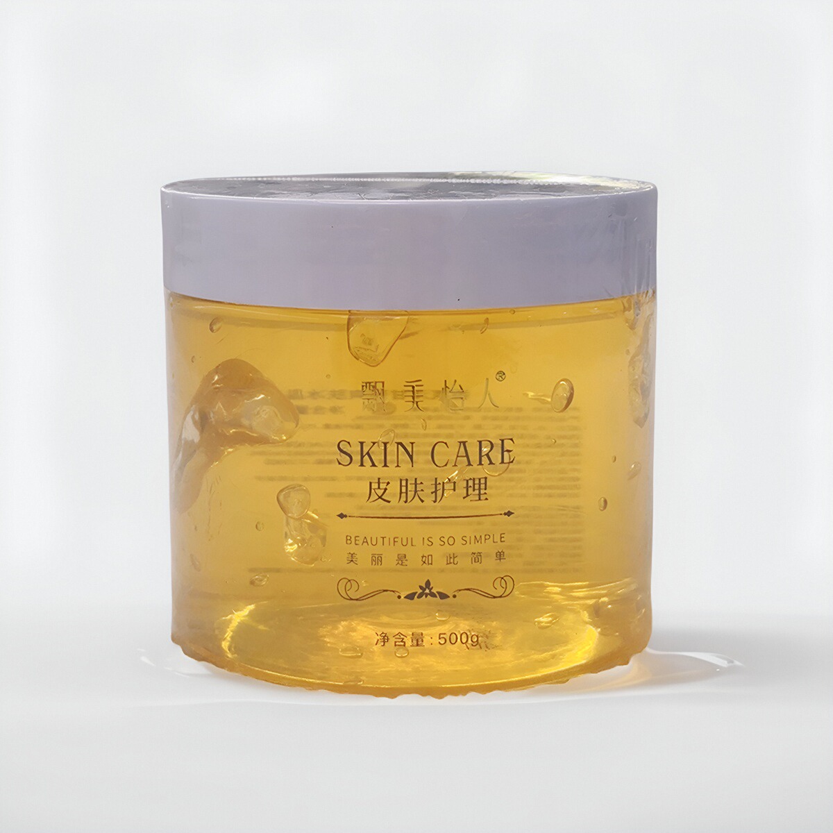 Акционная охлаждающая маска с ромашкой и ледяными кристаллами 500 г в банке после загара для чувствительной кожи, для дома и всего тела