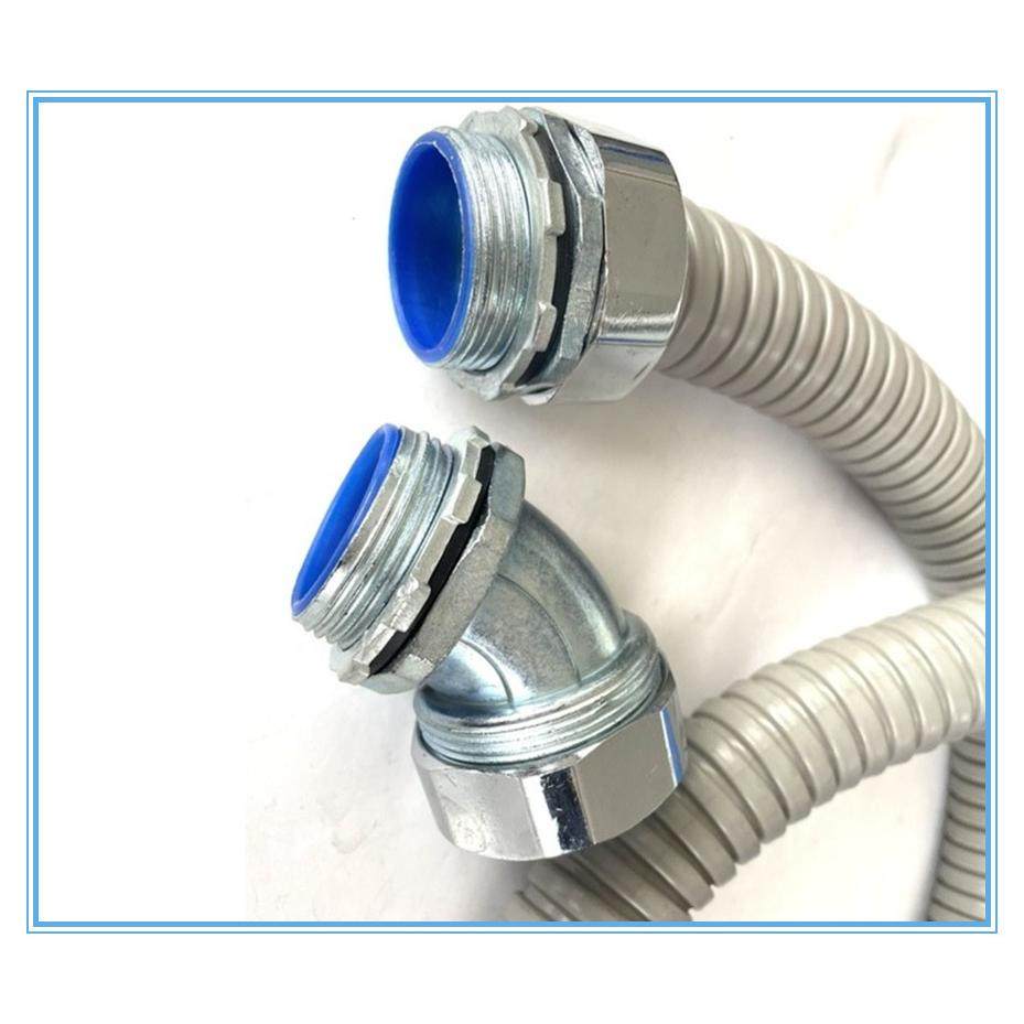 包塑软管直角弯头 蛇皮管90度金属软管弯头45度波纹管不锈钢弯头