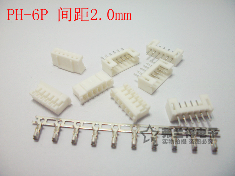 Разъем Красная Звезда PH2.0-6P HX20007-6A.6WA HX20006-6Y HX20006-PT