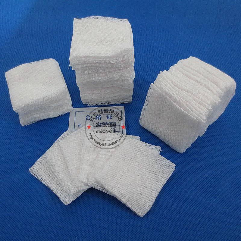 Медицинские стерильные марлевые салфетки, обезжиренный хлопок, нестерильные марлевые листы, очистка ран, гемостатические салфетки 4*4*86*8