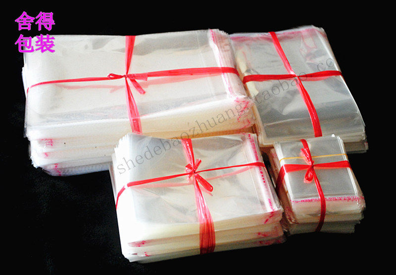 Самоклеящиеся пакеты OPP прозрачные упаковочные пластиковые пакеты утолщённые 7 микрон 13x22см Специальное предложение 100 шт.