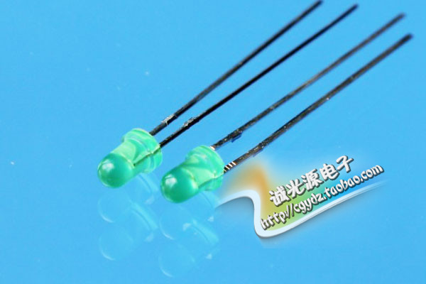 3MM зелёный светящийся зелёный F3 жёлто-зелёный обычный зелёный светодиод LAMP LED яркий индикационный светодиод с непосредственным подключением