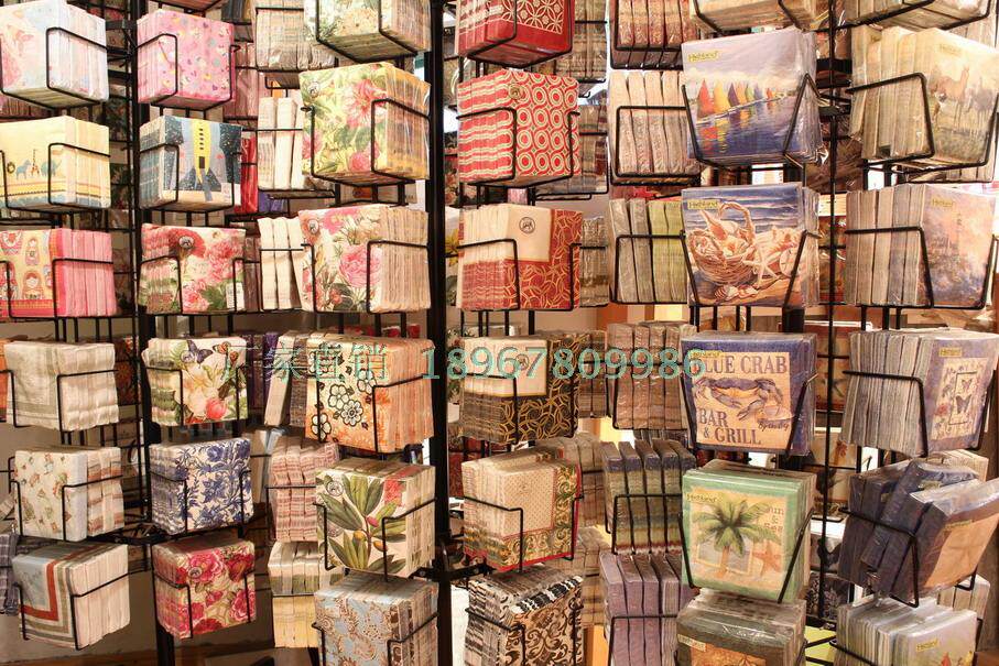 [Высший сорт с незначительными дефектами] Упаковка весом один фунт печатных салфеток для западных ресторанов, бумажные салфетки из чистой древесной массы для домашнего использования