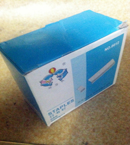 Скобы Dafen Beideli 24/6 №12 - универсальные стандартные скобы для электрических и пневматических степлеров, 5000 шт./коробка