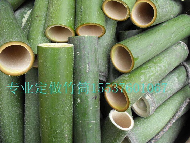 Индивидуальные свежие бамбуковые тубы для приготовления бамбукового риса и цзунцзы с регулируемой длиной