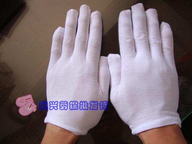 Белые эластичные перчатки из хлопка высокого растяжения для работы, этикета, защиты и выступлений с носками для рук
