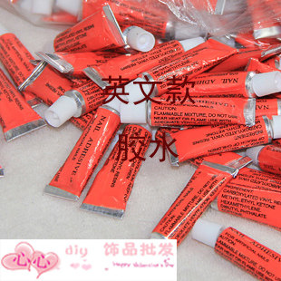 Набор материалов для самостоятельного украшения чехла стразами с клеем для ремонта - зубная паста, маленький клей и красный клей