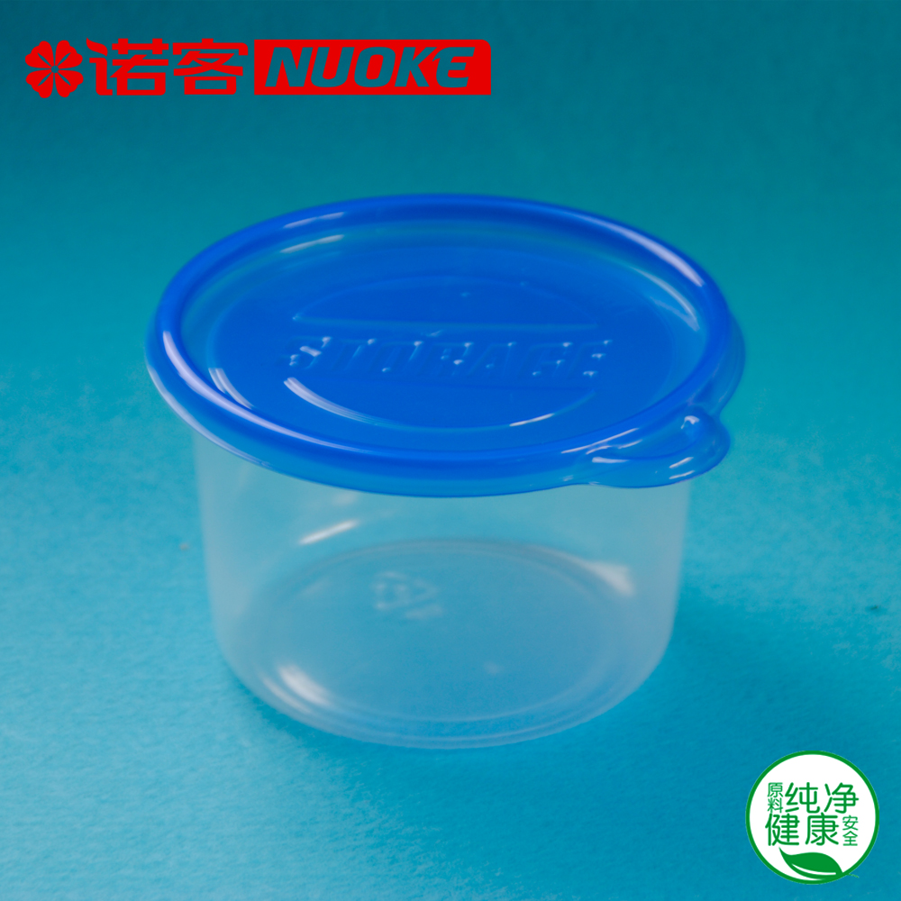 Одноразовый пищевой контейнер круглой формы с крышкой, объем 916 мл, с возможностью нанесения логотипа