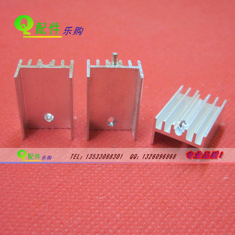 Радиатор LM7812L 15*10*16/20/22/25/30/35/40мм TO-220 с ножками