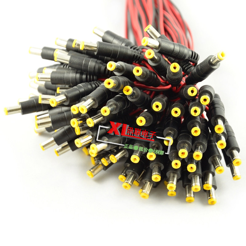 DC Power Cable Male Connector Red and Black Wire DC Plug 12V Power Connector for Surveillance Camera