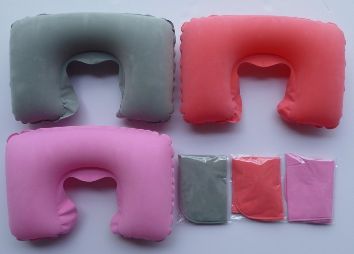 Набор из трех туристических аксессуаров в подарочной коробке Надувная подушка Бархатная U-образная подушка