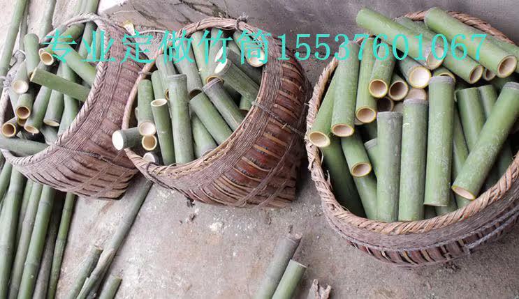 Индивидуальные свежие бамбуковые тубы для приготовления бамбукового риса и цзунцзы с регулируемой длиной