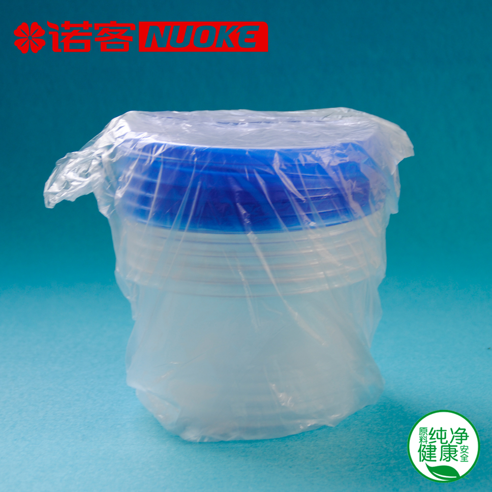 Одноразовый пищевой контейнер круглой формы с крышкой, объем 916 мл, с возможностью нанесения логотипа