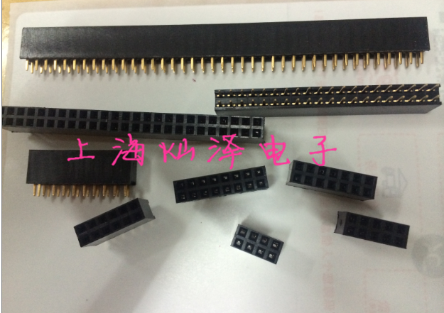 Двухрядный прямой разъем гнездовой 2.54мм 2*2P 3P 4P 5P 6P 7P 8P 9P 10P 13P 20P 40P